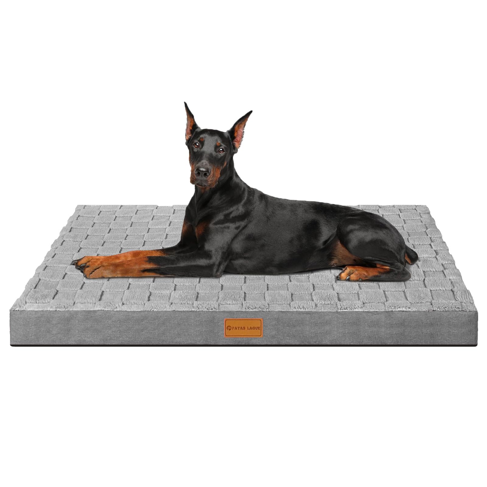 Patas Lague — Cama Ortopédica con Espuma Egg Crate, Funda Lavable y Base Antideslizante para Perro