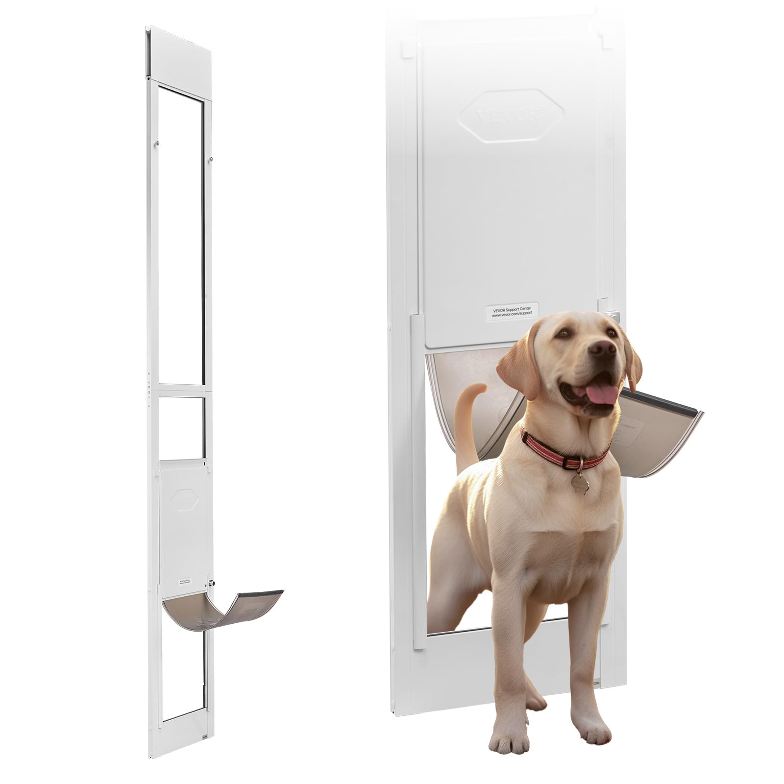 VEVOR — Puerta para Perros en Puerta Corrediza de Vidrio — Acceso Independiente para Mascotas