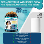 Gomitas para Alergias en Perros con Probióticos — 200 Masticables Suaves para Alivio de Picazón, Piel Sensible, Soporte Inmune y Salud Digestiva, Sabor Pollo