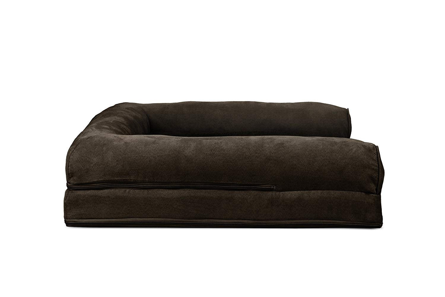 Furhaven Cooling Gel — Cama Ortopédica con Gel Refrescante, Bolsters Removibles y Cubierta Lavable para Perros Grandes
