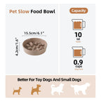 Havniva — Tazón Comedero Lento de Cerámica para Mascotas — Alimentación Pausada y Saludable para Perros y Gatos