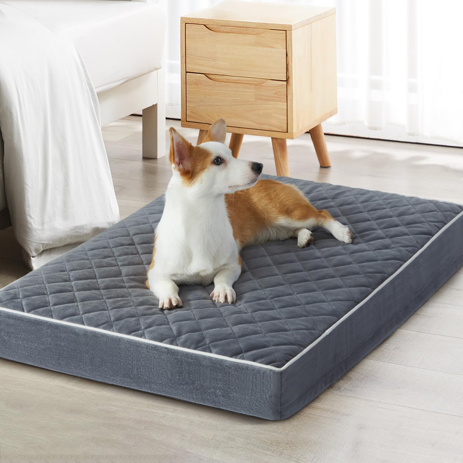 WNPETHOME — Cama Ortopédica Impermeable con Funda Lavable y Base Antideslizante para Perro
