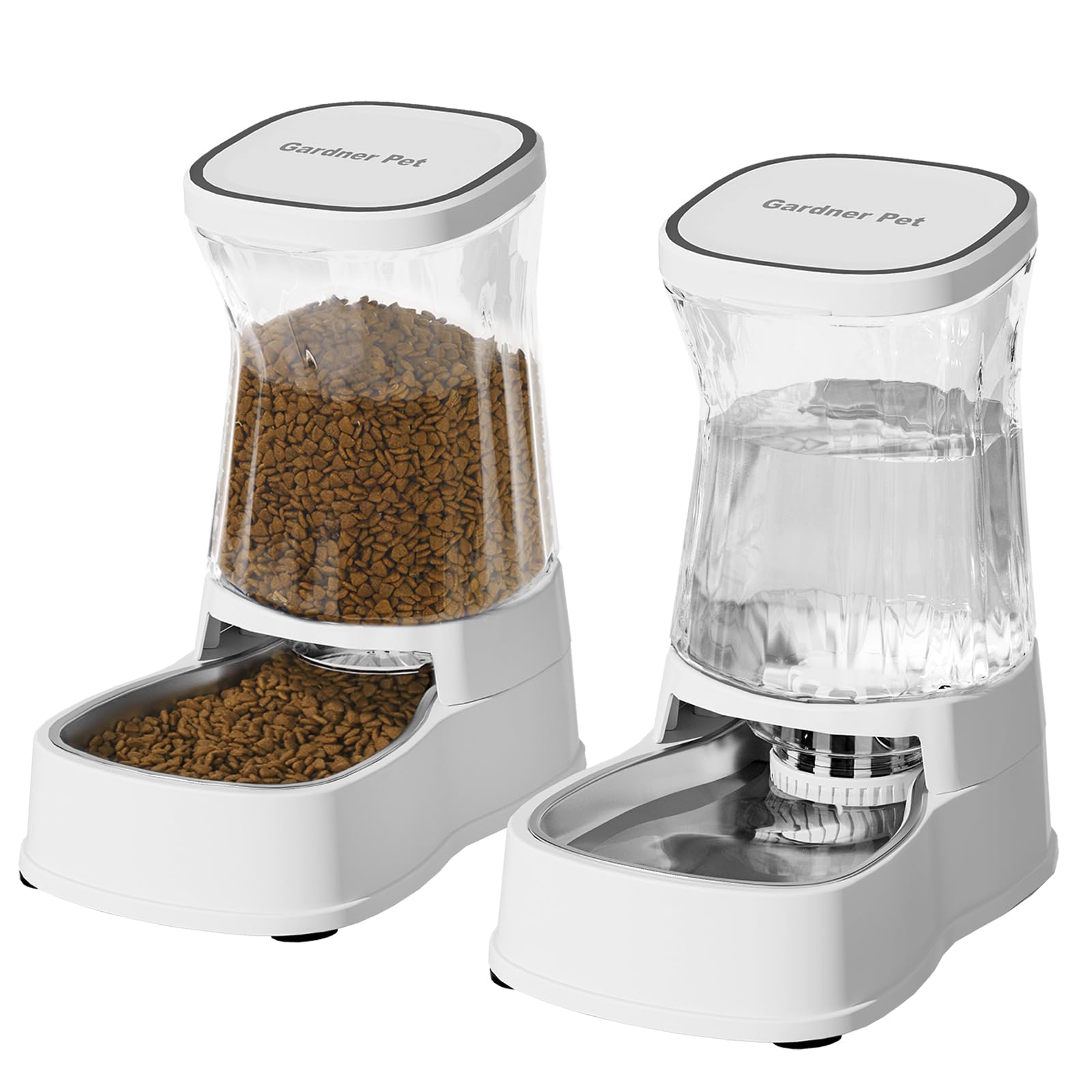 Gardner Pet — Bebedero Automático por Gravedad con Tazón de Acero Inoxidable para Perros y Gatos