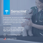 SensoVet Shampoo Anticaspa para Perros y Gatos con Peróxido de Benzoilo y Vitamina E — Alivio para Piel Seca, Seborrea, Foliculitis, Dermatitis, Acné y Descamación — 355 ml (12 oz)