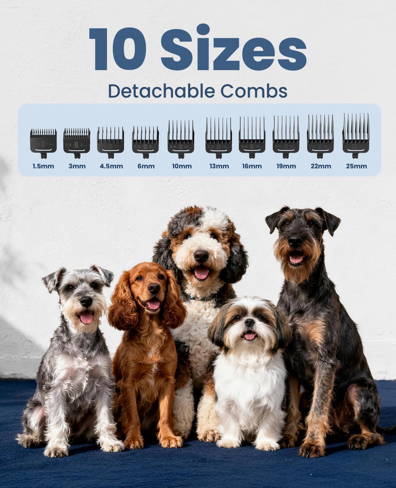 oneisall Modelo 676 — Kit de Cortadora y Rasuradora Eléctrica para Perros