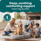 FurHaven Calming Cuddler — Cama Donut Calmante de Peluche para Perros y Gatos