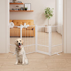Corralito y Reja Divisoria de Metal para Perros — Puerta Abatible, Plegable y Autoportante para Interiores