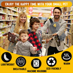 WATFOON — Arnés y Correa de Cuero con Bolso Canguro para Dragón Barbudo y Reptiles Pequeños, Ajustable para Paseos y Viajes al Aire Libre