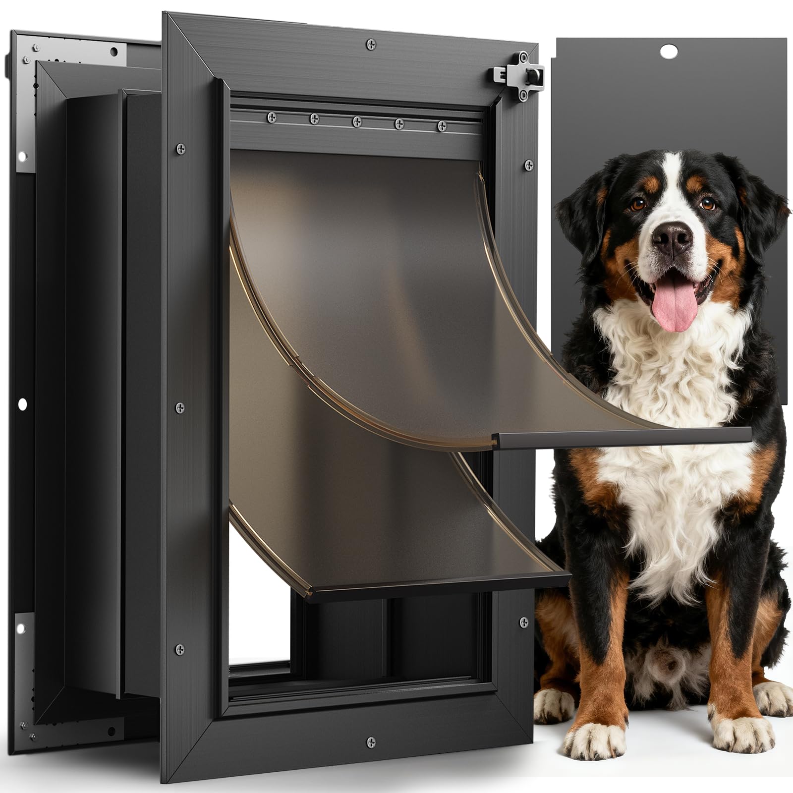 VOSOIR — Puerta para Perros en Pared — Gatera de Instalación en Muro para Perros