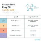 Gooby Escape Free Easy Fit — Arnés Antijale con Diseño Step-In y Hebilla de Liberación Rápida para Perros Pequeños y Medianos