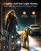 SLOPEHILL — Collar de Entrenamiento con Control Remoto para Perro con 5 Modos: Vibración, Beep, Descarga, Luz y Modo Sin Descarga