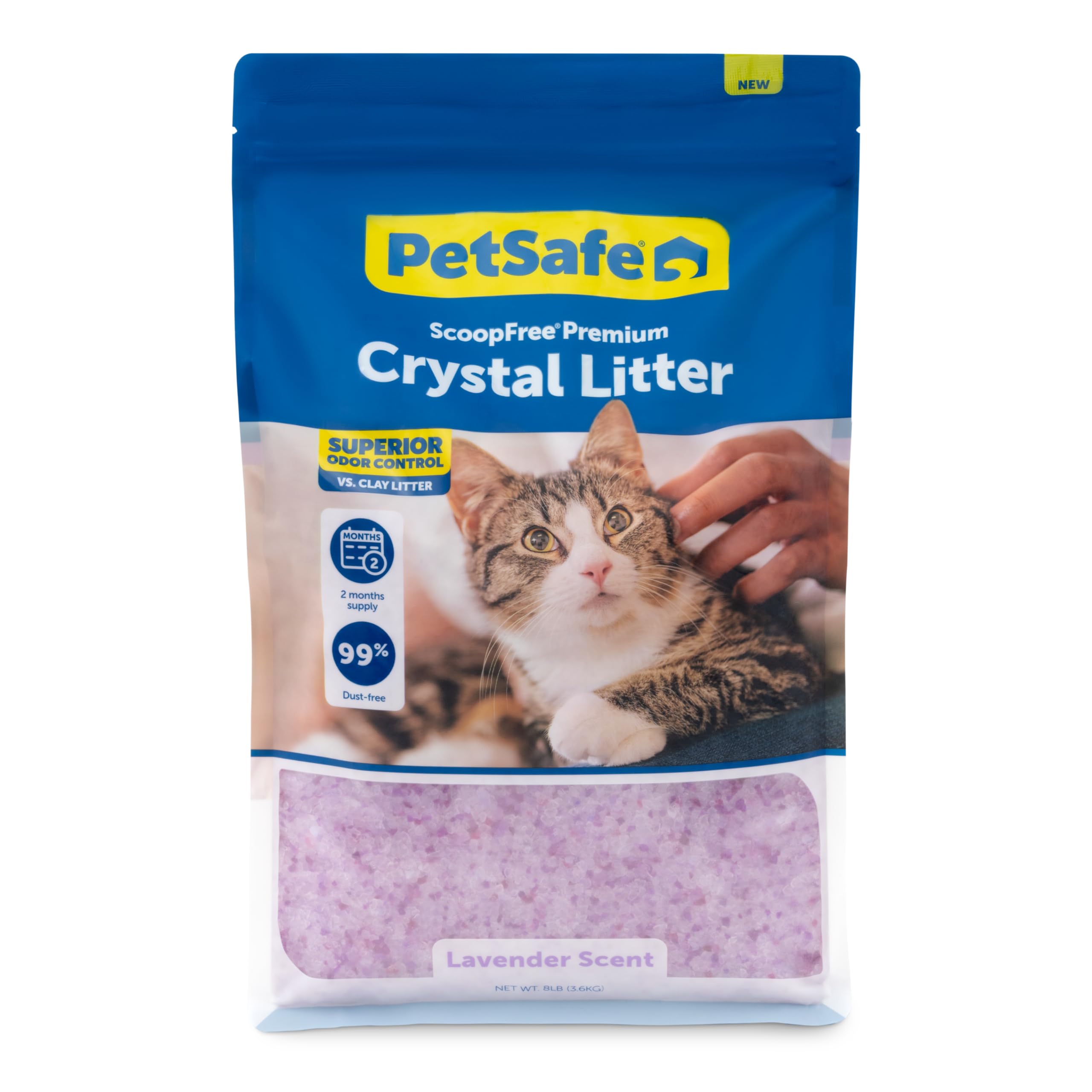 PetSafe ScoopFree — Arena de Cristal con Control de Olores para Gato