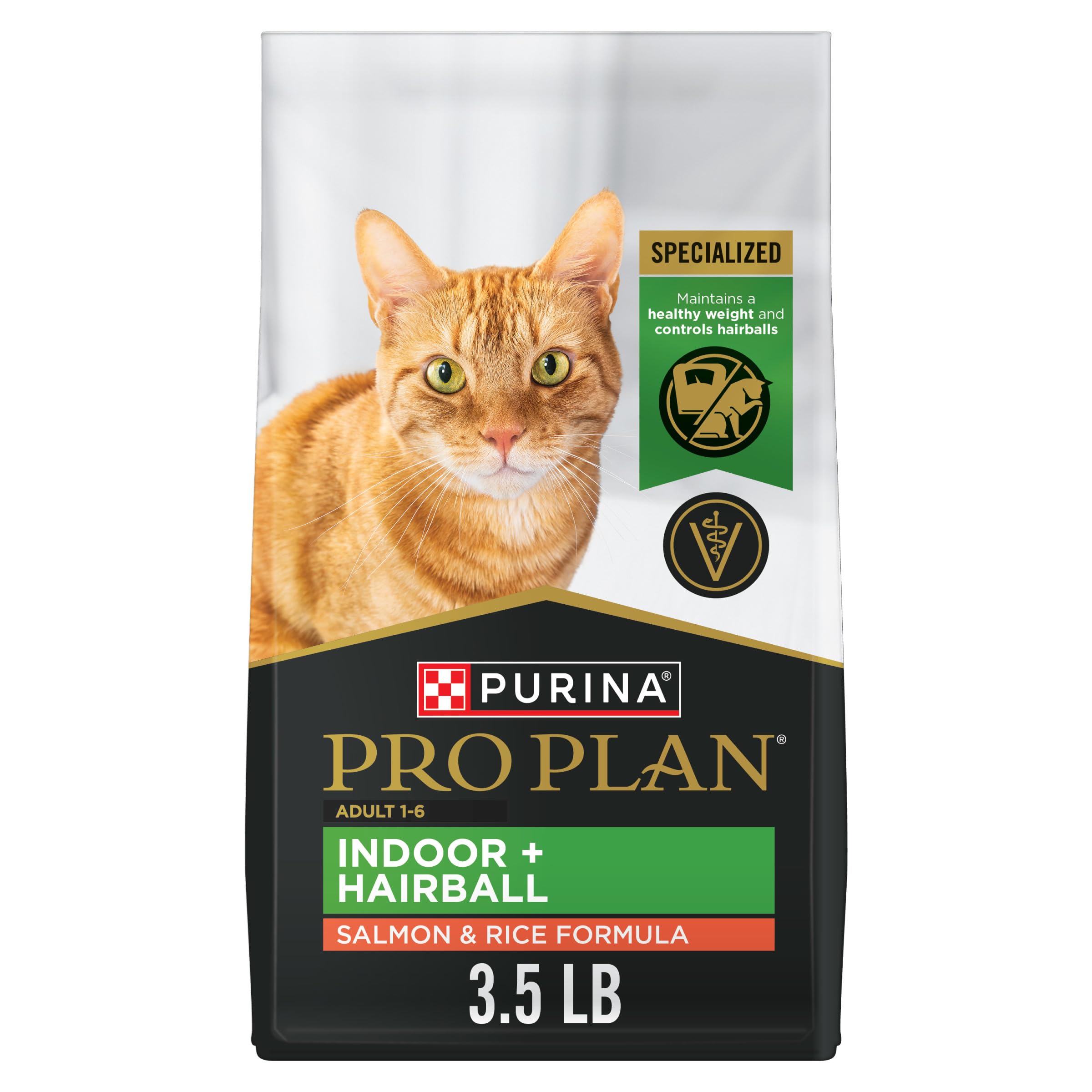 Pro Plan Indoor Hairball — Croquetas para Gato Adulto de Interior con Control de Bolas de Pelo