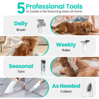 Neakasa P2 Pro — Kit de Grooming con Aspiradora para Perros y Gatos, 5 Herramientas Incluidas y Depósito de 2L