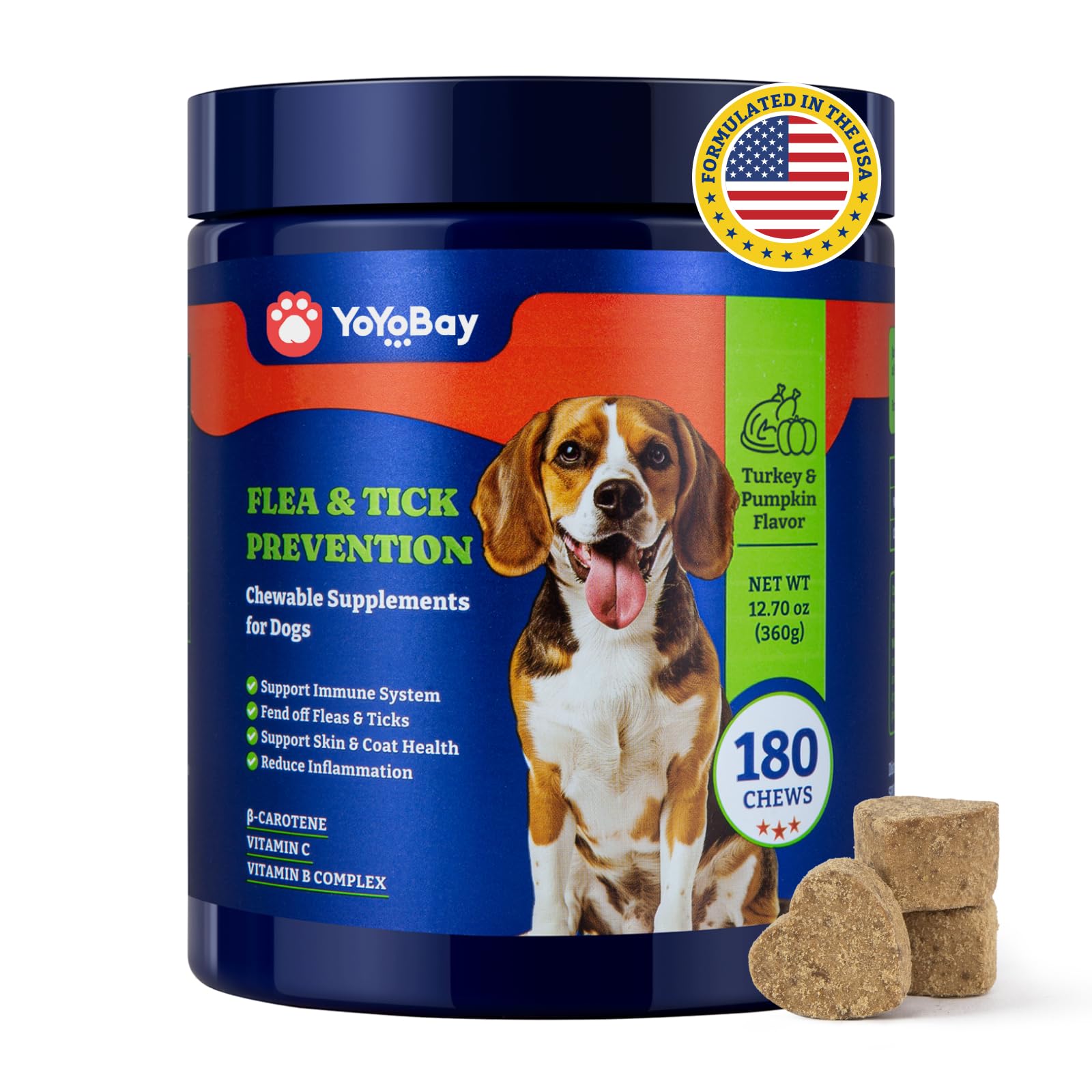 Suplemento Antipulgas y Garrapatas para Perros — Apoyo Natural desde Adentro