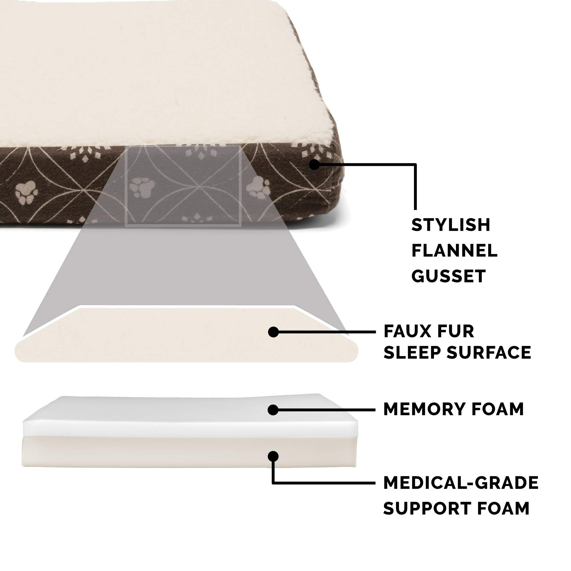 Furhaven — Cama Ortopédica con Cubierta Lavable y Desmontable para Perro