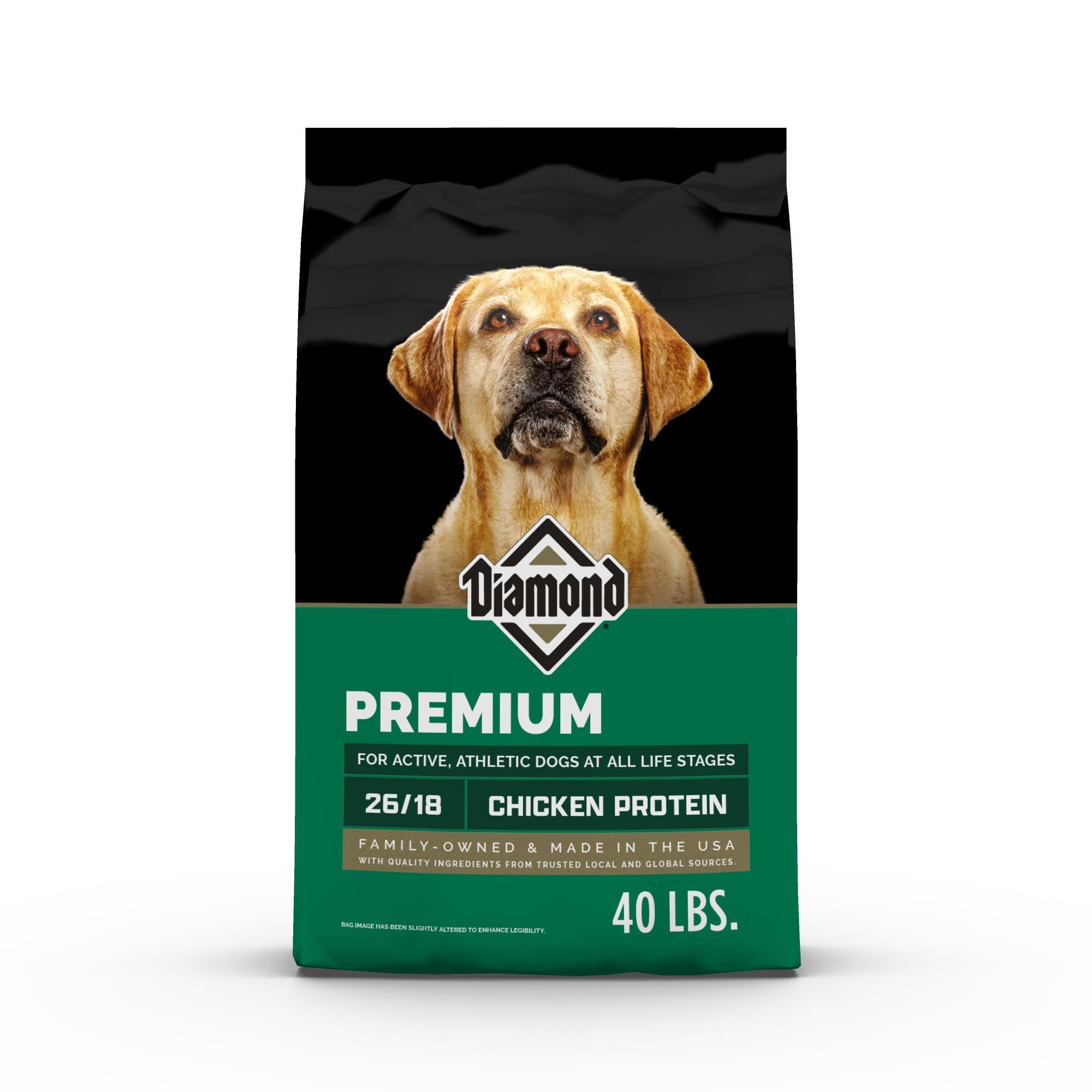 Diamond — Croquetas para Perros Adultos Muy Activos y Deportivos con Proteína, Probióticos y Antioxidantes