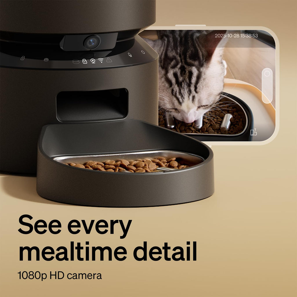 PETLIBRO — Comedero Automático WiFi 5G con Dispensador de Alimento para Gatos y Perros, 5L, hasta 10 Comidas por Día y Sensor de Alimento Bajo