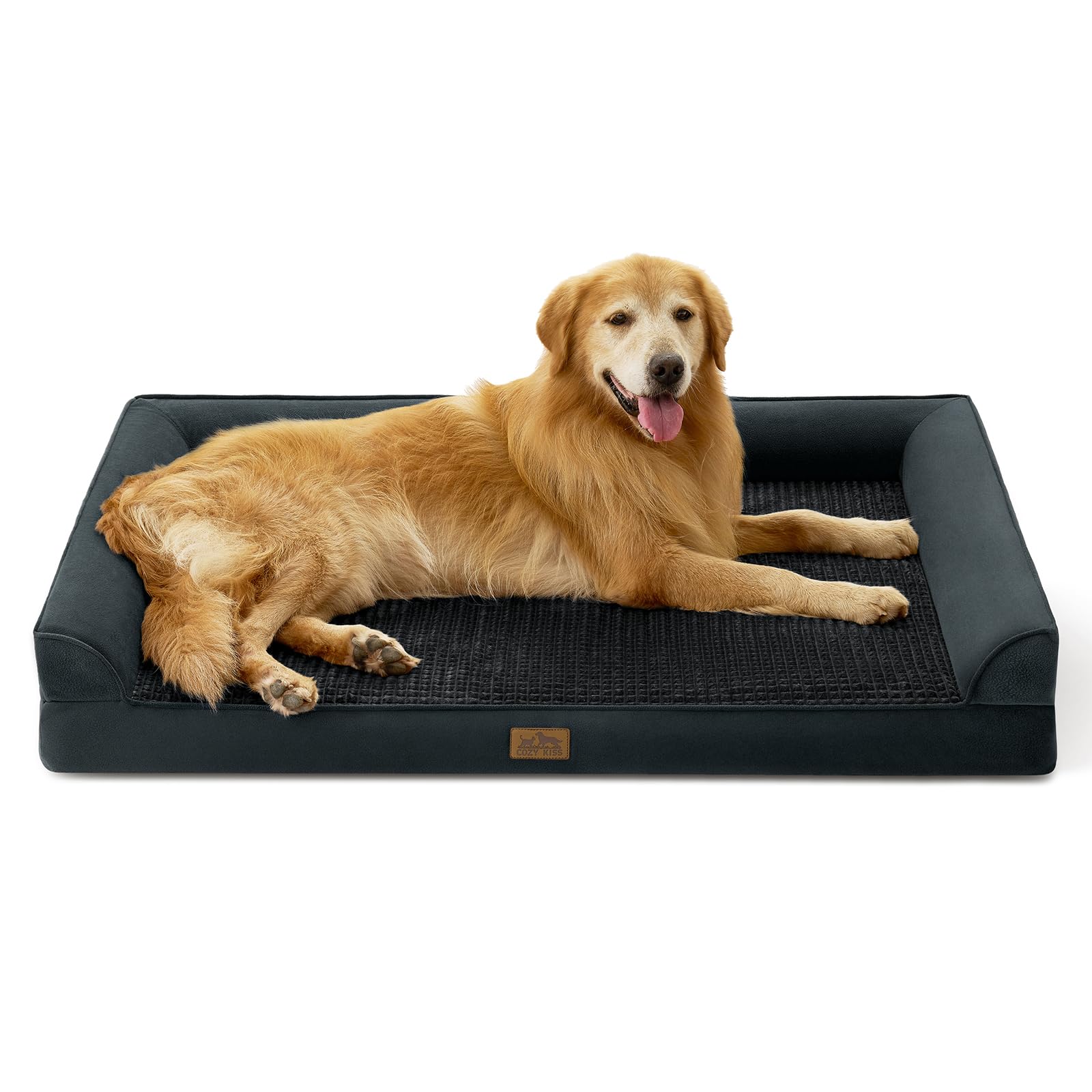 COZY KISS — Cama Ortopédica con Soporte en Espuma tipo Huevo y Bordes Acolchados en U para Perro