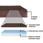 Furhaven — Cama Ortopédica con Cubierta Lavable y Desmontable para Perro