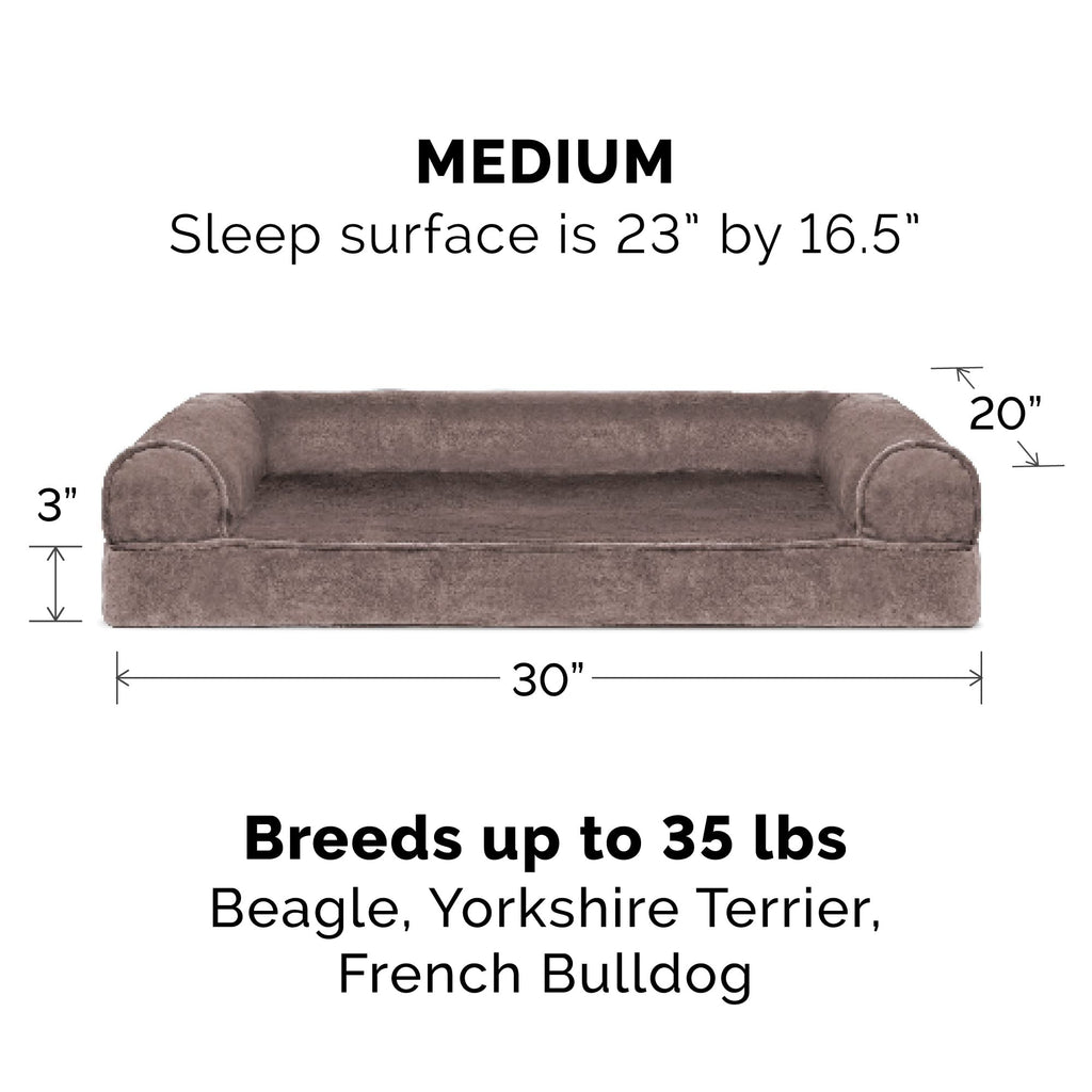 Furhaven Cooling Gel — Cama Ortopédica con Gel Refrescante, Bolsters Removibles y Cubierta Lavable para Perros Grandes