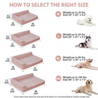BFPETHOME — Cama Ortopédica Impermeable Estilo Sofá con Cubierta Lavable y Base Antiderrapante para Perros