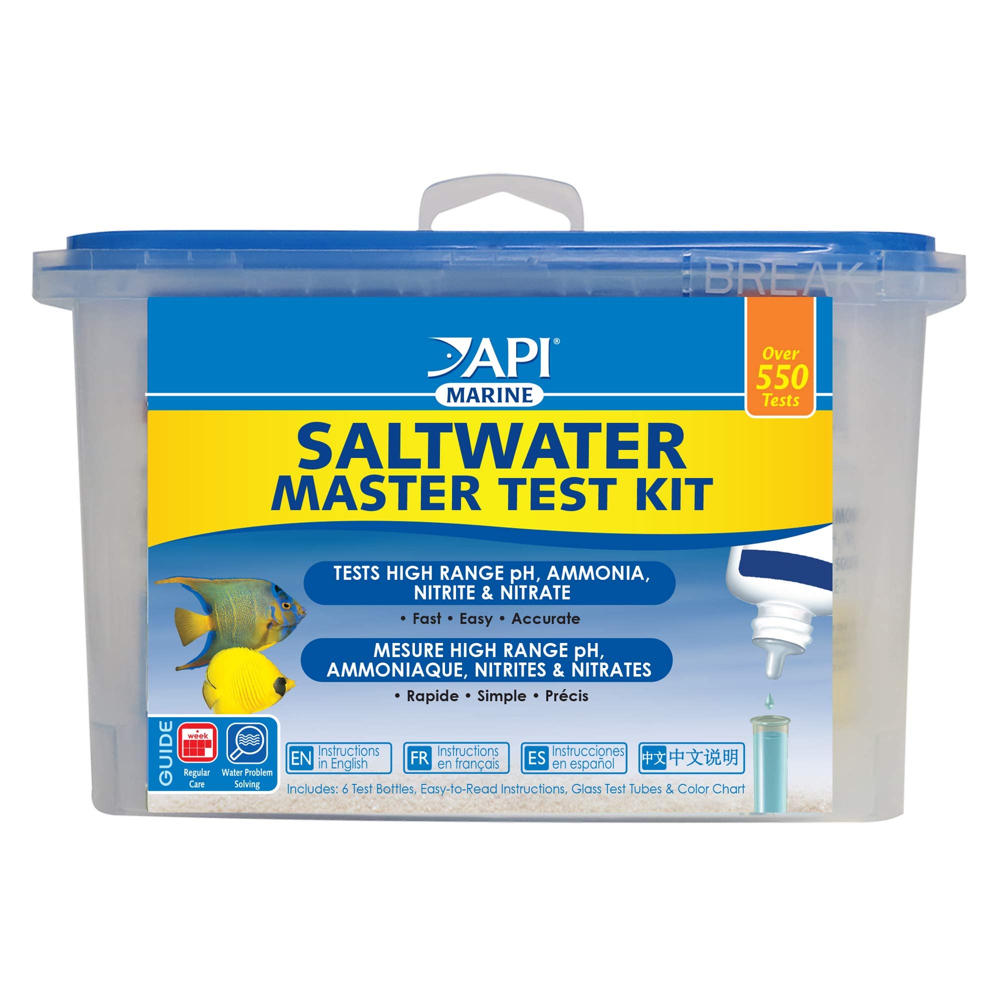 API Kit de Pruebas de Agua — Analizador Completo de Calidad del Agua para Acuarios y Mascotas Acuáticas