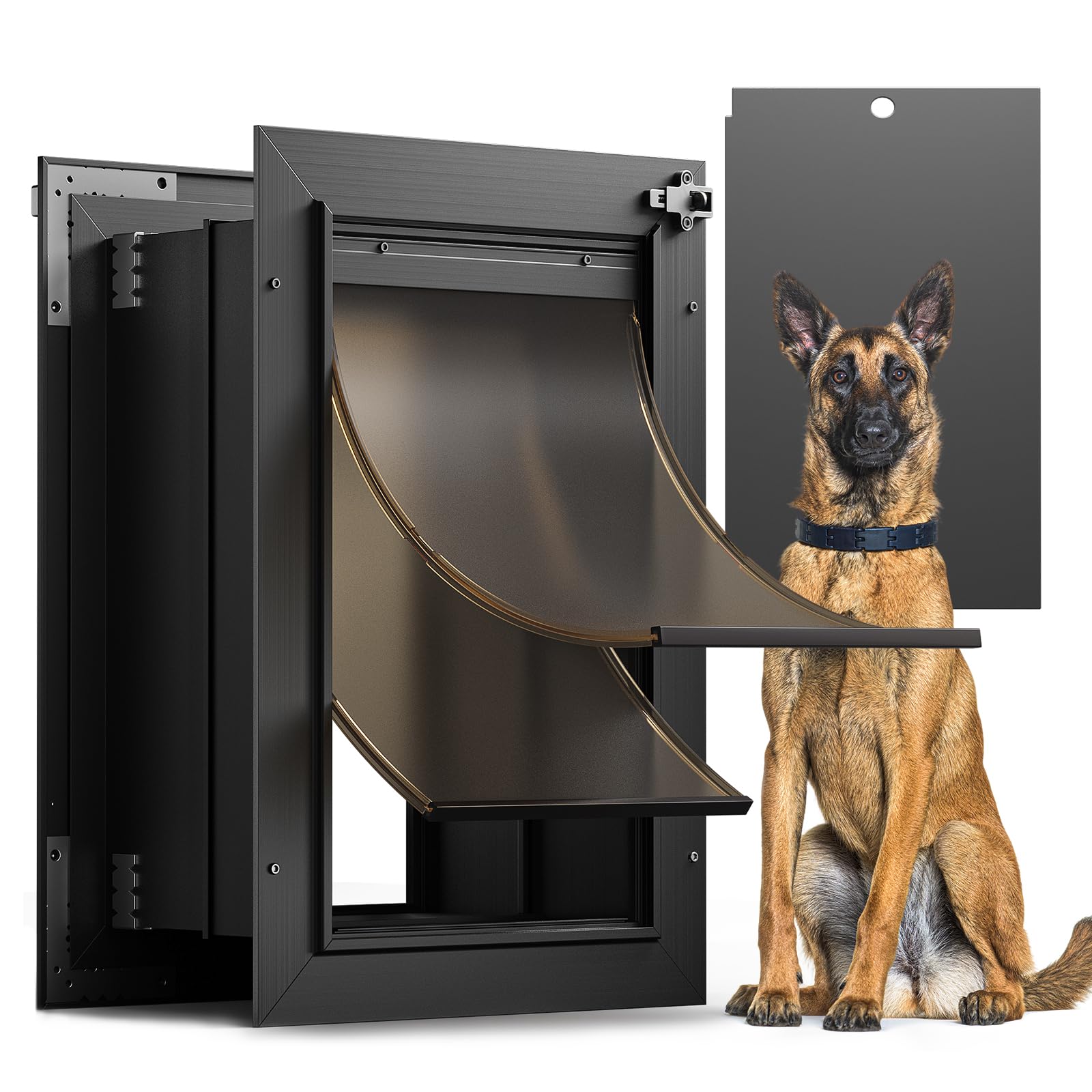 VOSOIR — Puerta para Perros en Pared — Gatera de Instalación en Muro para Perros