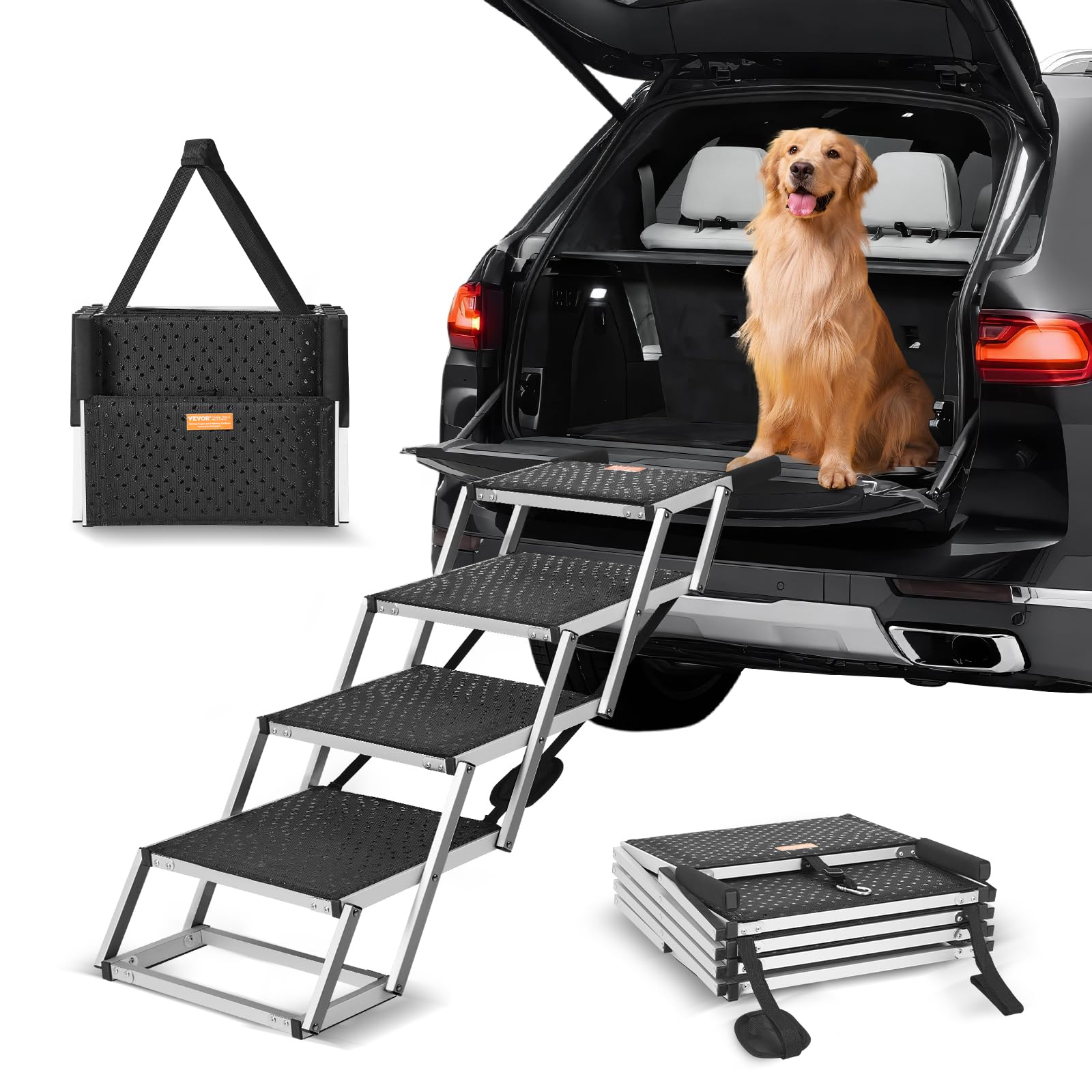 VEVOR — Escalera para Mascotas — Escalones para Subir a Cama, Sofá o Muebles para Perro y Gato