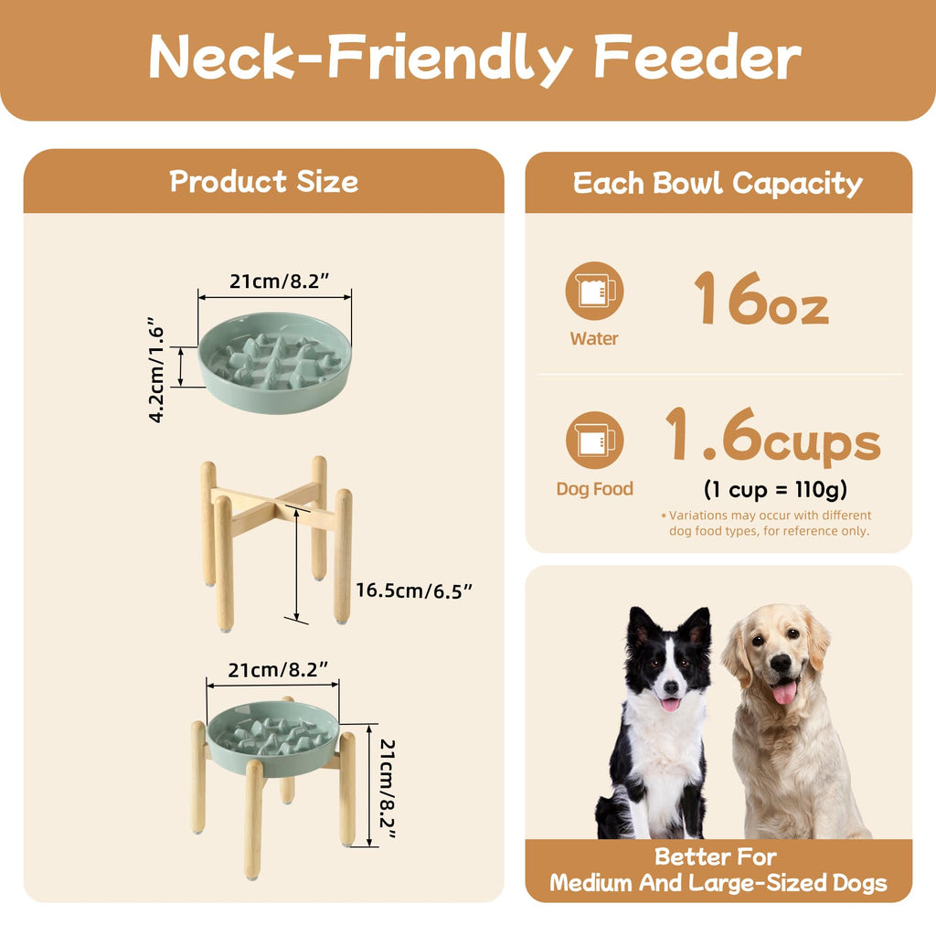 Havniva — Tazón Comedero Lento de Cerámica para Mascotas — Alimentación Pausada y Saludable para Perros y Gatos