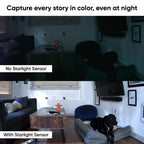 WYZE Cam Pan v2 — Cámara de Seguridad Interior Inteligente con Visión Nocturna a Color, Detección de Movimiento y Sonido, Rotación 360°, Compatible con Alexa y Google Assistant