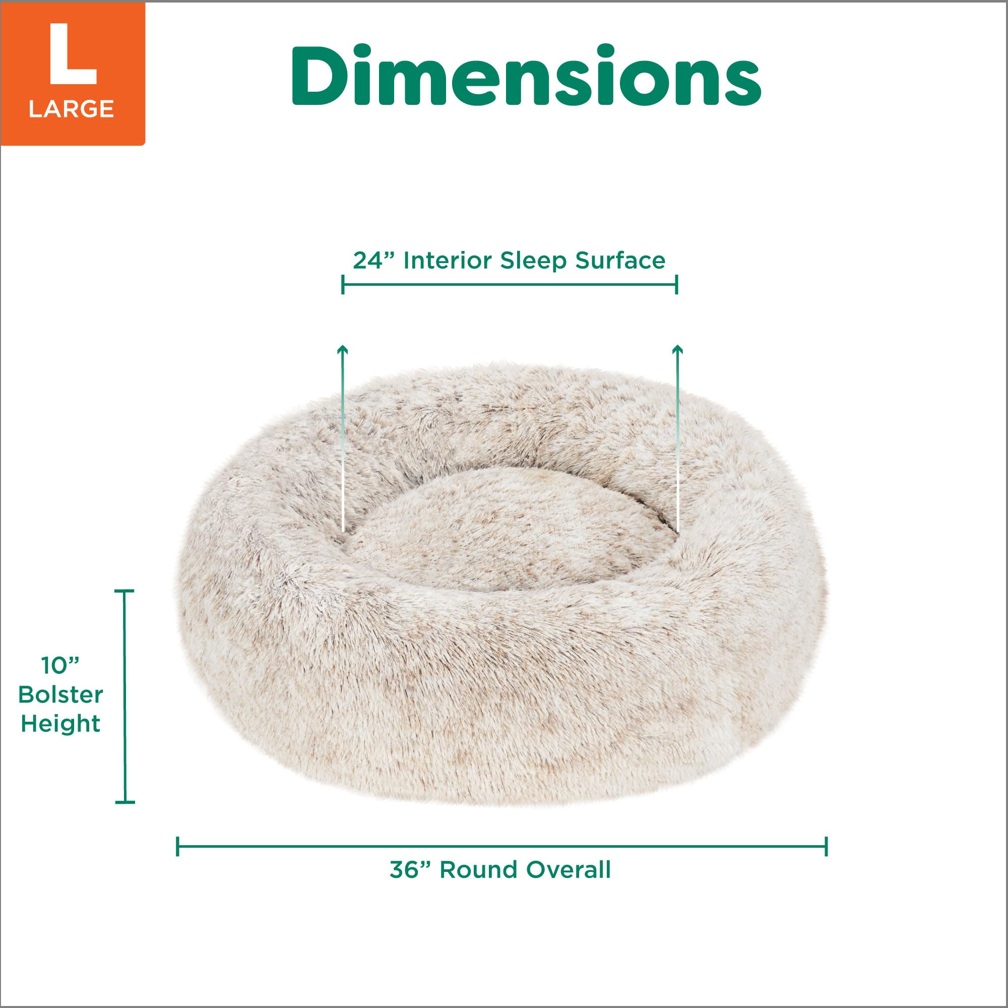 FurHaven Calming Cuddler — Cama Donut Calmante de Peluche para Perros y Gatos