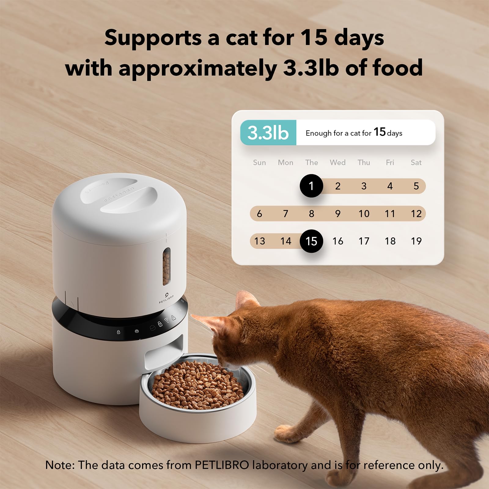 PETLIBRO — Comedero Automático WiFi 5G con Dispensador de Alimento para Gatos y Perros, 5L, hasta 10 Comidas por Día y Sensor de Alimento Bajo