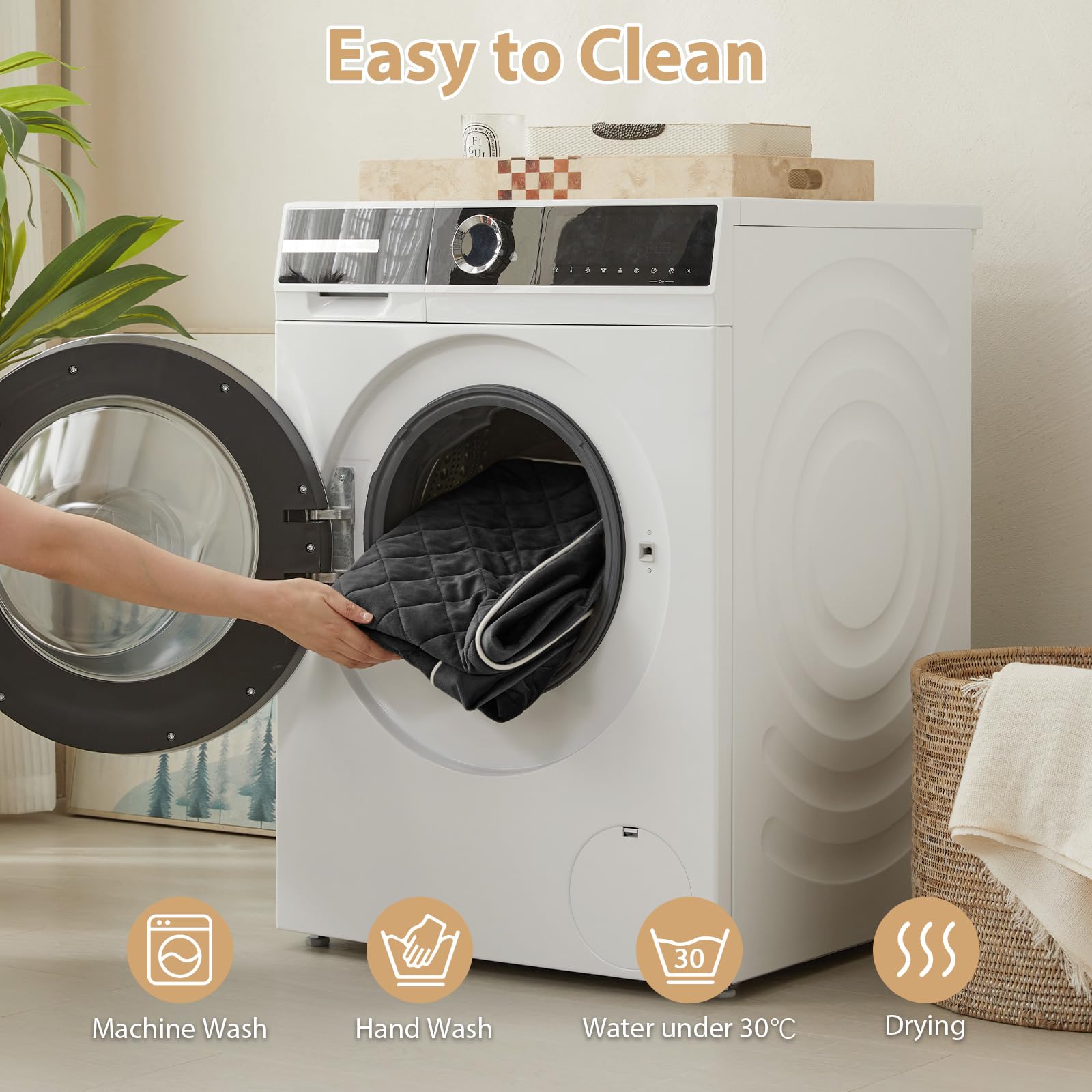WNPETHOME — Cama Ortopédica Impermeable con Funda Lavable y Base Antideslizante para Perro