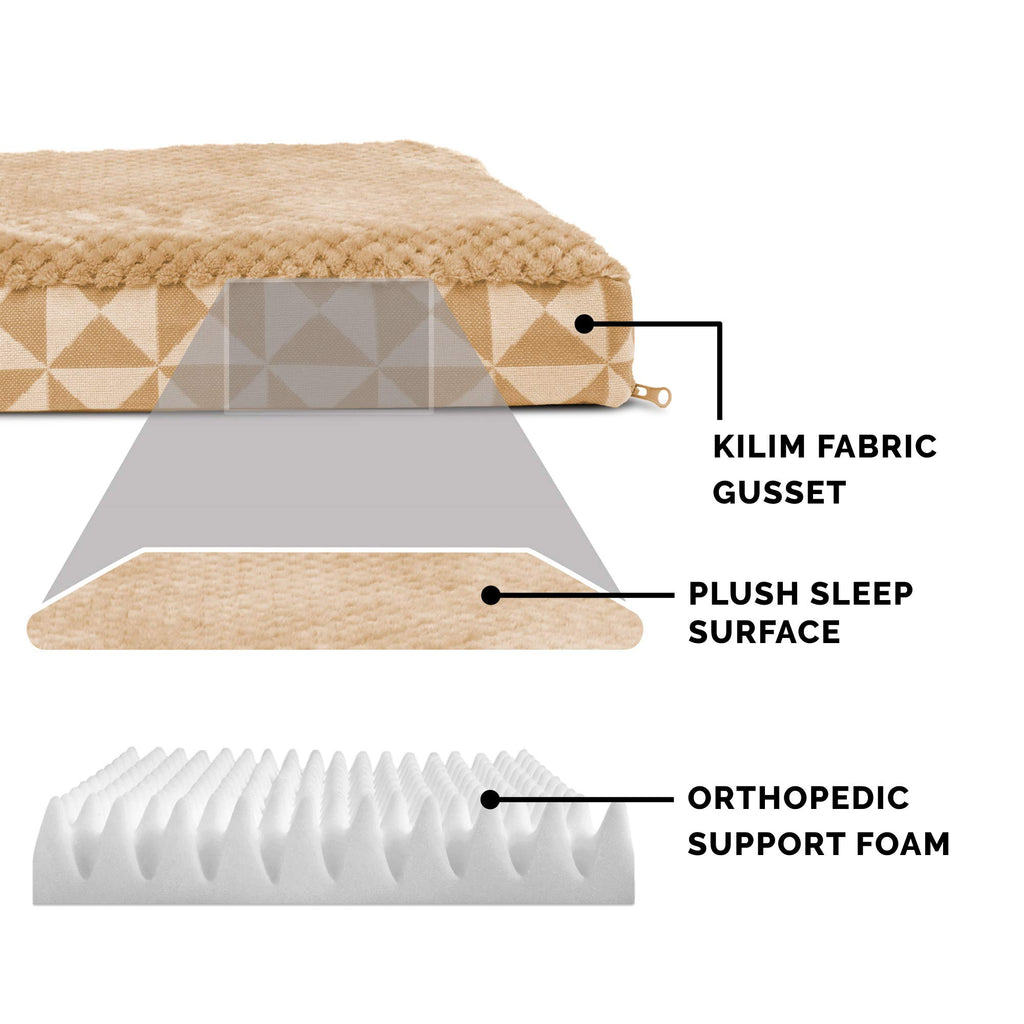 Furhaven — Cama Ortopédica con Cubierta Lavable y Desmontable para Perro