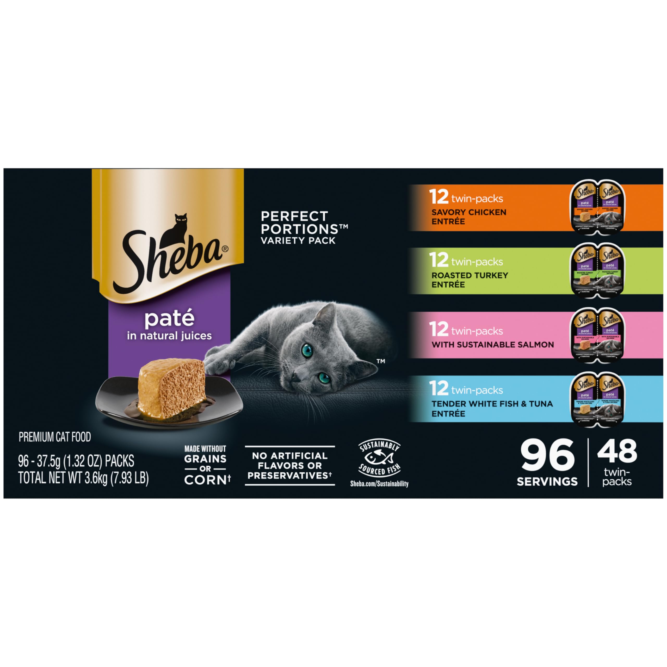 Sheba Perfect Portions — Alimento Húmedo en Paté para Gato Adulto