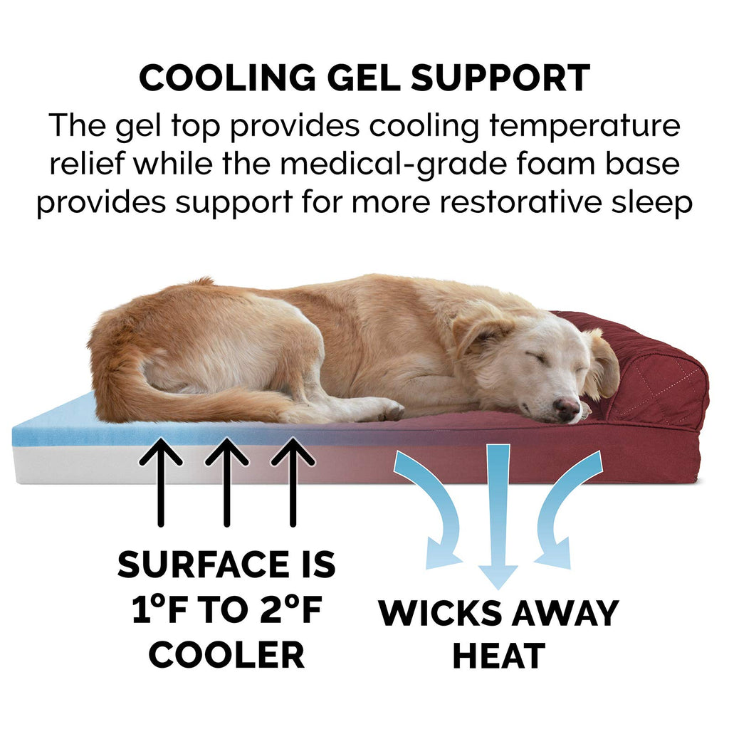 Furhaven Cooling Gel — Cama Refrescante con Gel para Perro
