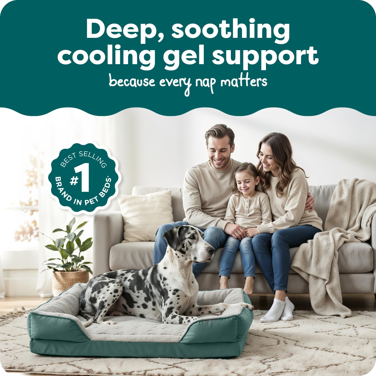 Furhaven Cooling Gel — Cama con Gel Refrescante para Perro