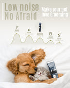 oneisall — Rasuradora Eléctrica Recargable Inalámbrica de Bajo Ruido para Perros, Gatos y Mascotas