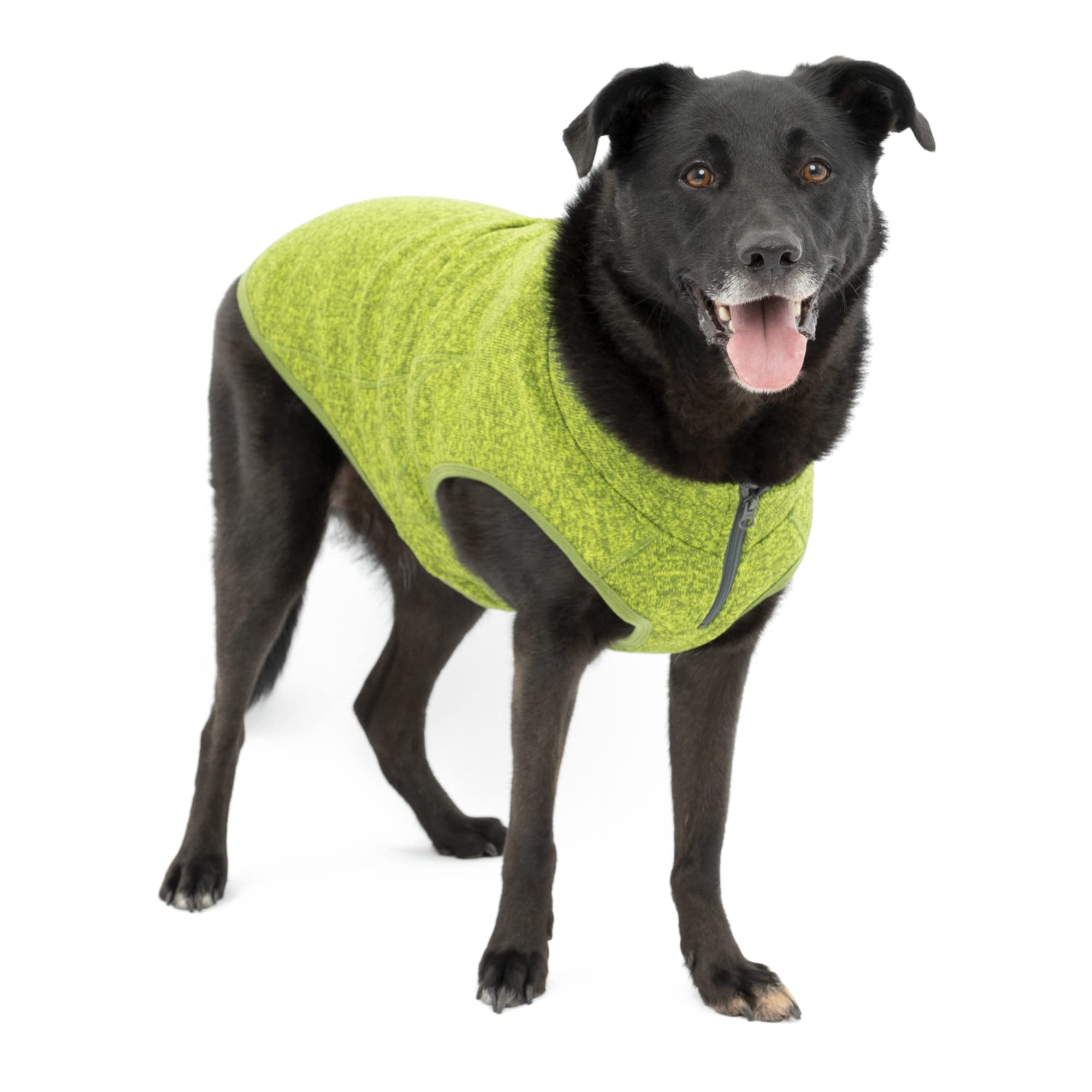 K9 Core Dog Sweater - Knit Fleece Winter Coat for Dogs - Layer with Jackets or Wear Separately - Use with Your Leash - Lightweight, Reflective Accents, Adjustable Neck