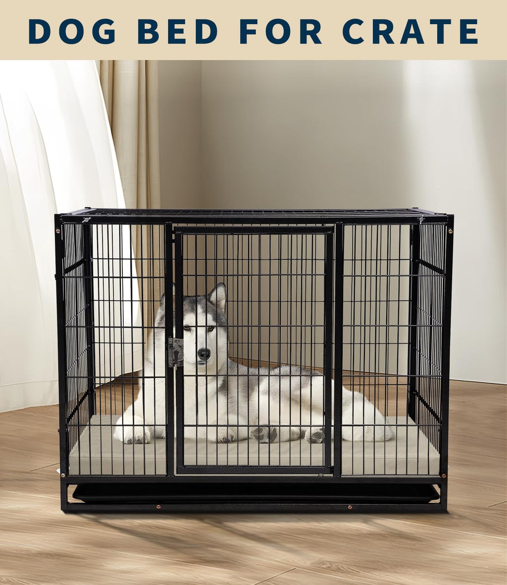 Cama Ortopédica de Piel con Memory Foam — Descanso Confortable para Perros Pequeños, Medianos y Grandes