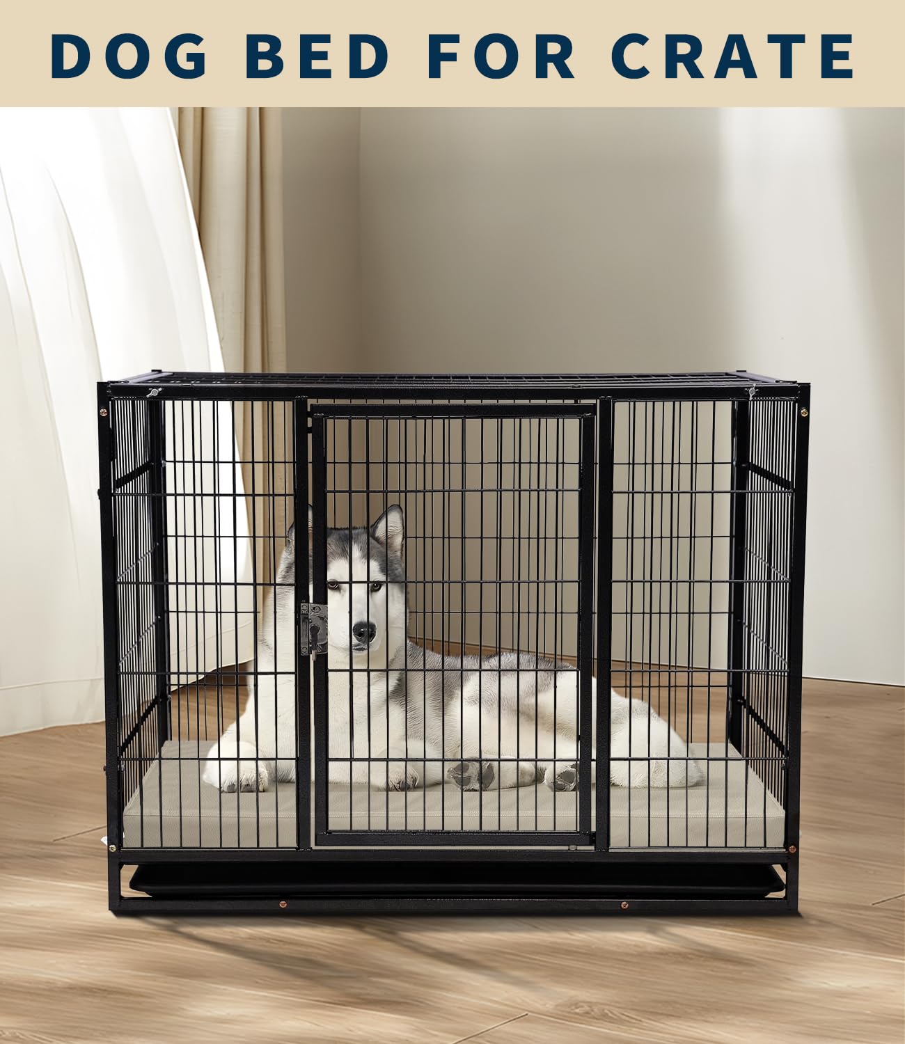 Cama Ortopédica de Piel con Memory Foam — Descanso Confortable para Perros Pequeños, Medianos y Grandes