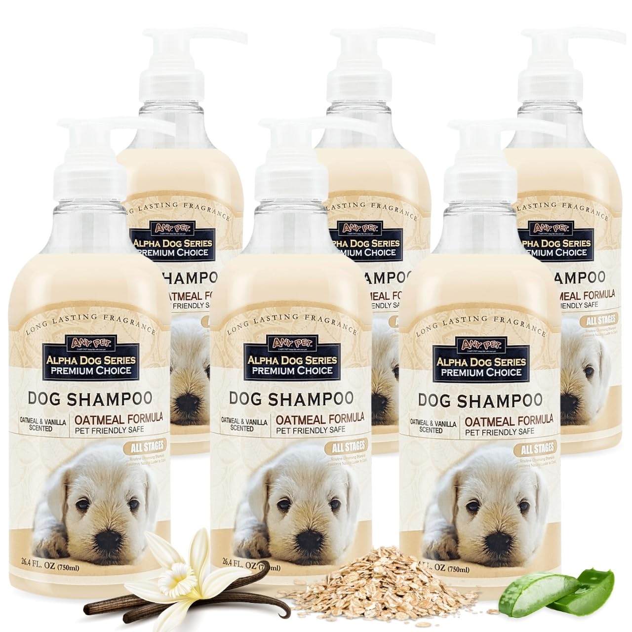 Alpha Dog Series — Shampoo y Acondicionador 2 en 1 con Aloe Vera para Perro, Fórmula Natural, pH Balanceado y Sin Lágrimas
