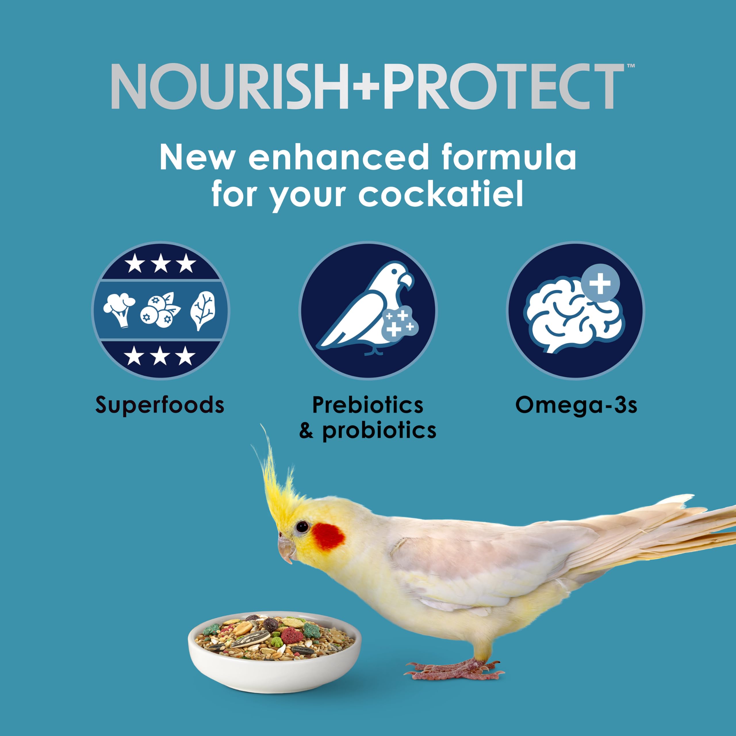 Kaytee Forti-Diet Pro Health Nourish+Protect — Alimento Nutritivo y Protector para Cacatúa