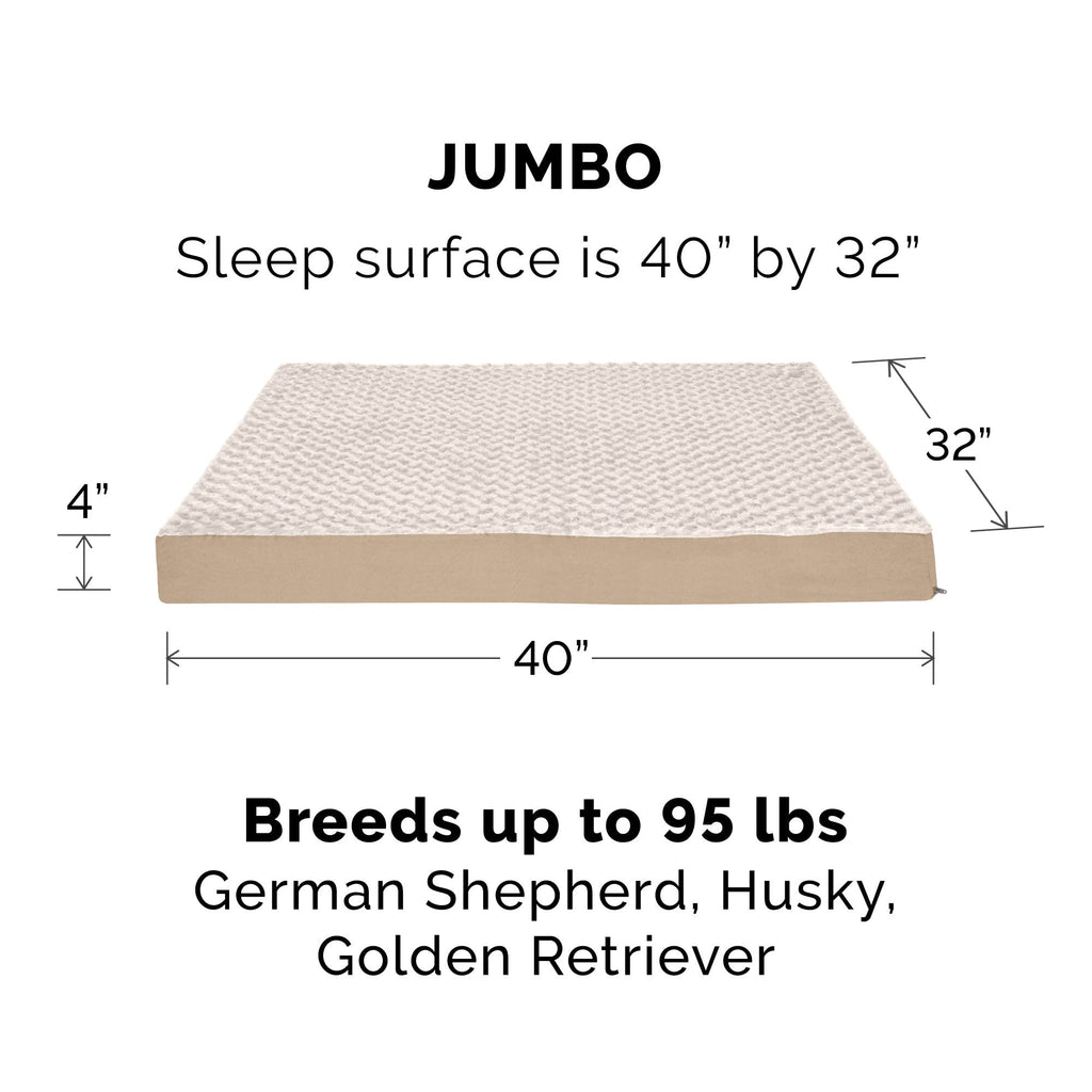 Furhaven — Cama Ortopédica con Cubierta Lavable y Desmontable para Perro