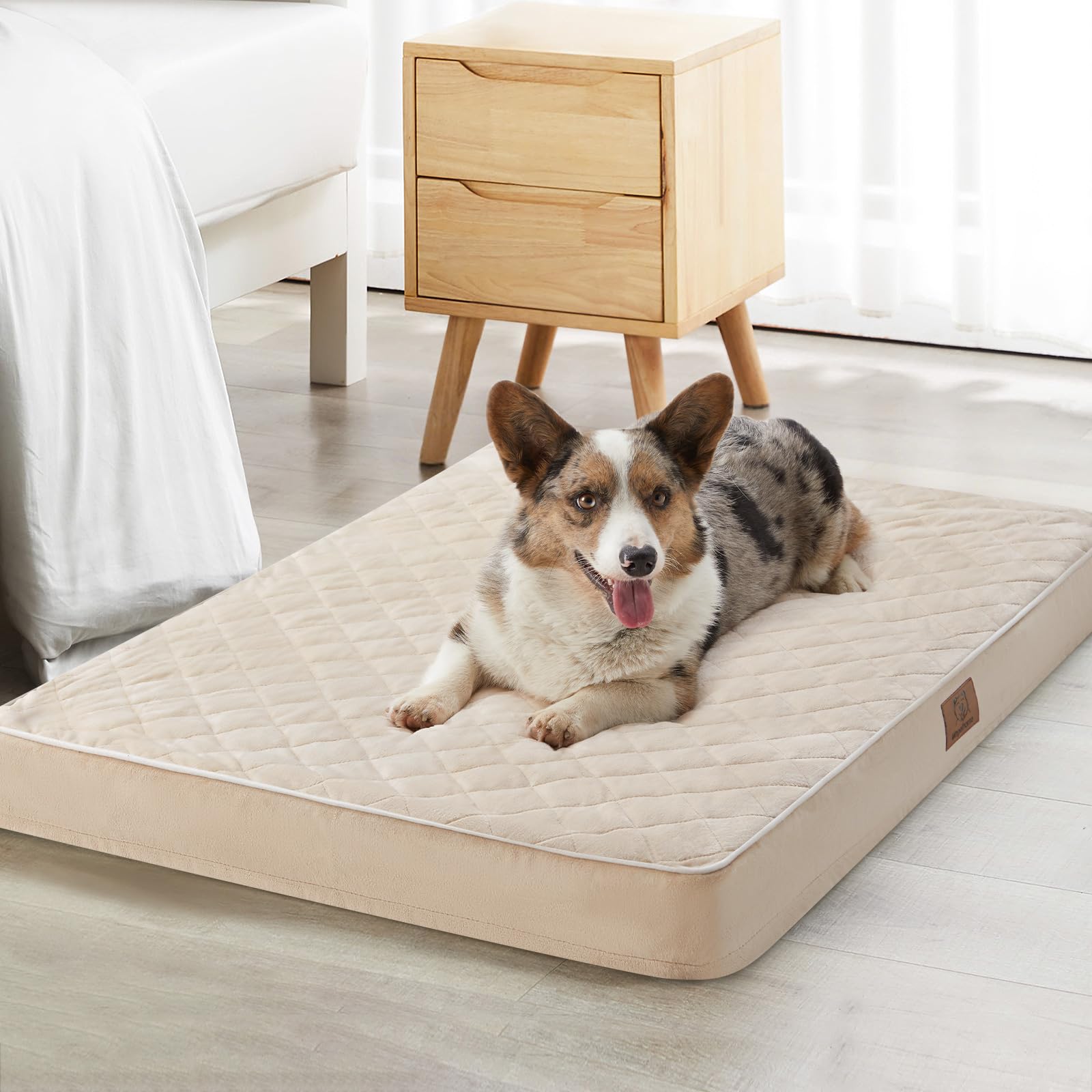 WNPETHOME — Cama Ortopédica Impermeable con Funda Lavable y Base Antideslizante para Perro