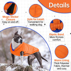 Lelepet — Chamarra Reversible Acolchada para Perro, Resistente al Viento y Agua, para Perros Pequeños