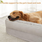 BFPETHOME — Cama Ortopédica Impermeable Estilo Sofá con Cubierta Lavable y Base Antiderrapante para Perros