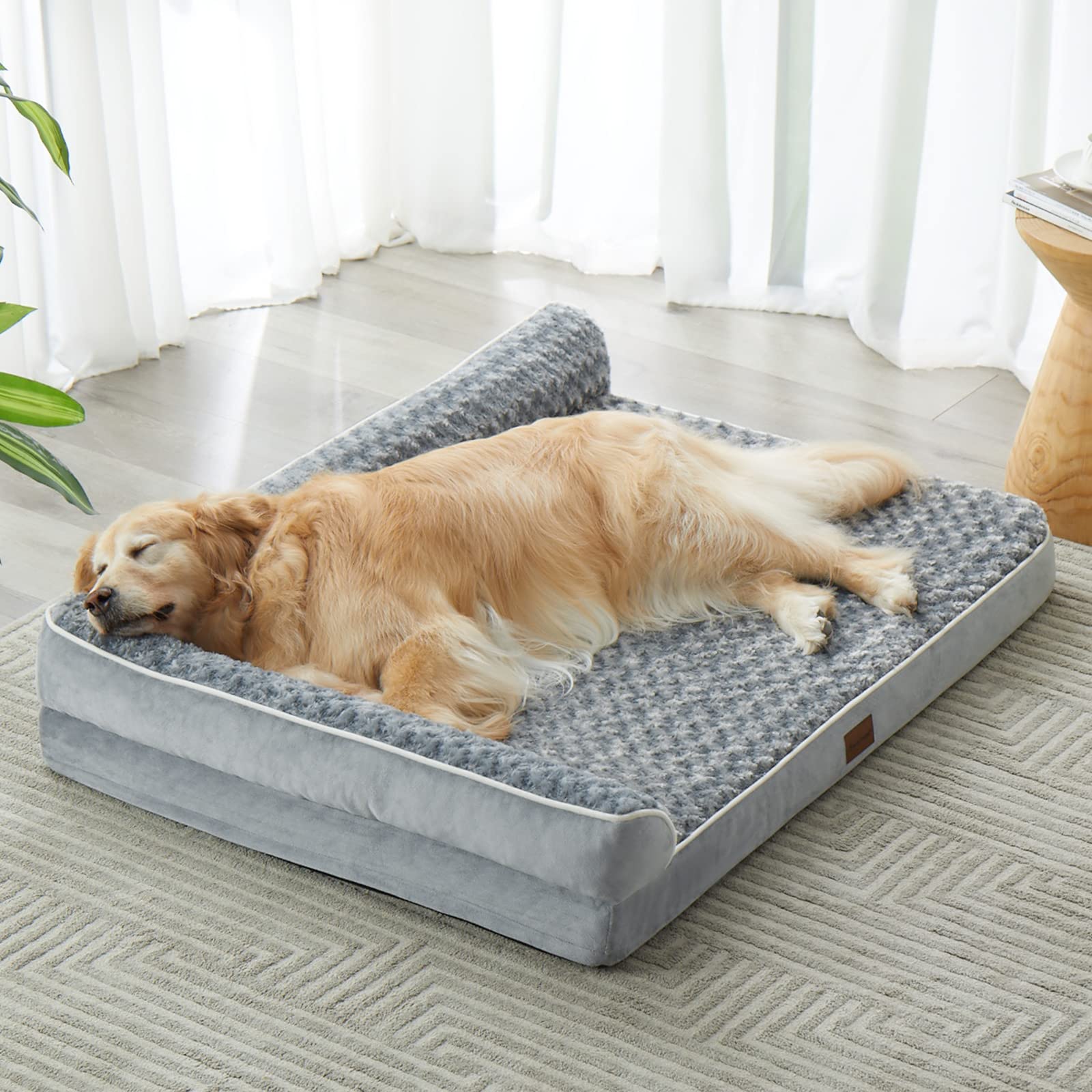 BFPETHOME — Cama Ortopédica Impermeable Estilo Sofá con Cubierta Lavable y Base Antiderrapante para Perros