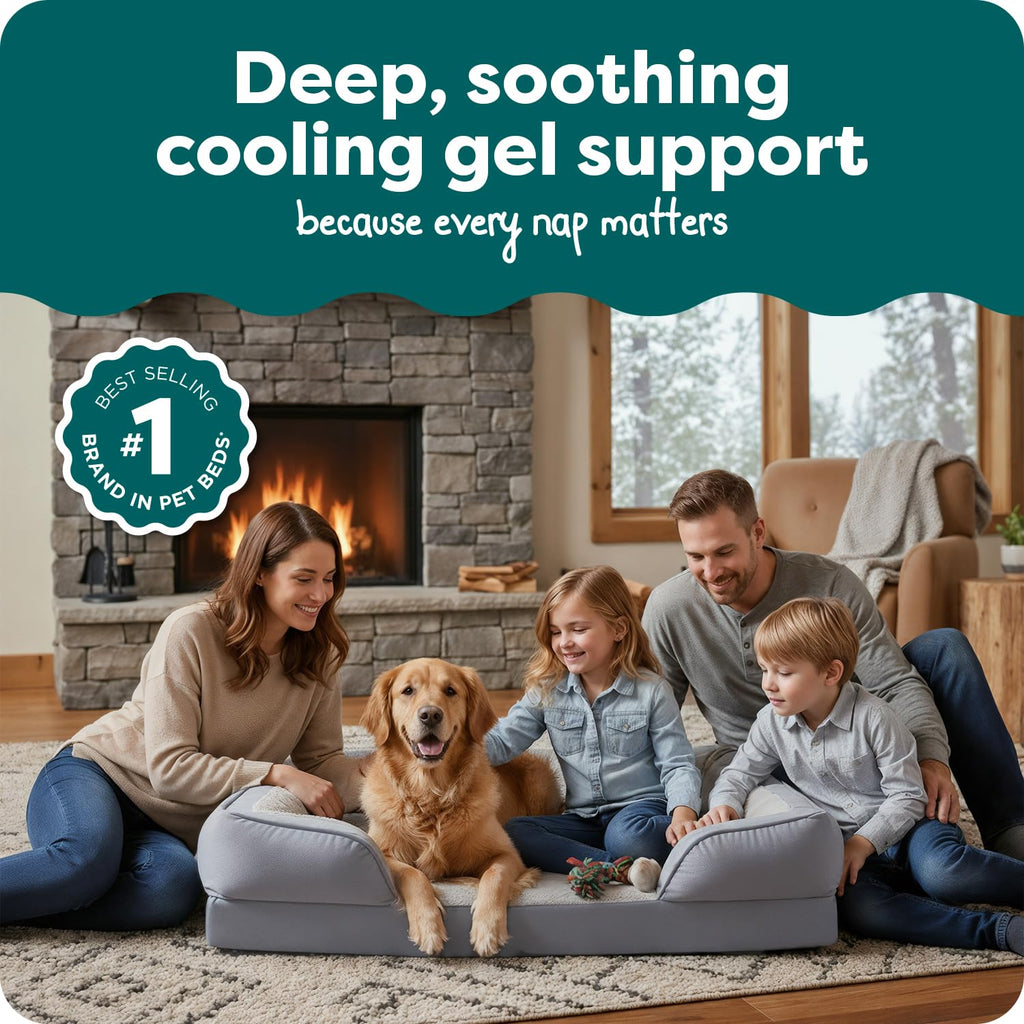 Furhaven Cooling Gel — Cama con Gel Refrescante para Perro